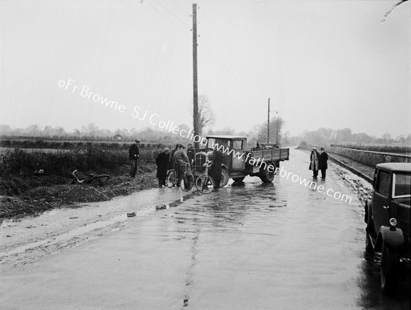 FLOODED BOG ROAD   LORRY